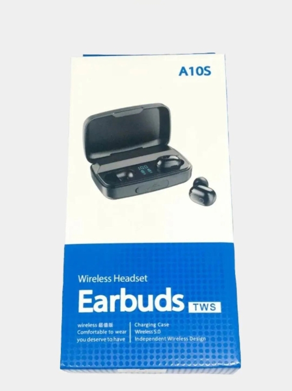 Наушники беспроводные спортивные А10S Earbuds Tws Wirelles Headset 5-0 Наушники беспроводные спортивные А10S Earbuds Tws Wirelles Headset 5-0