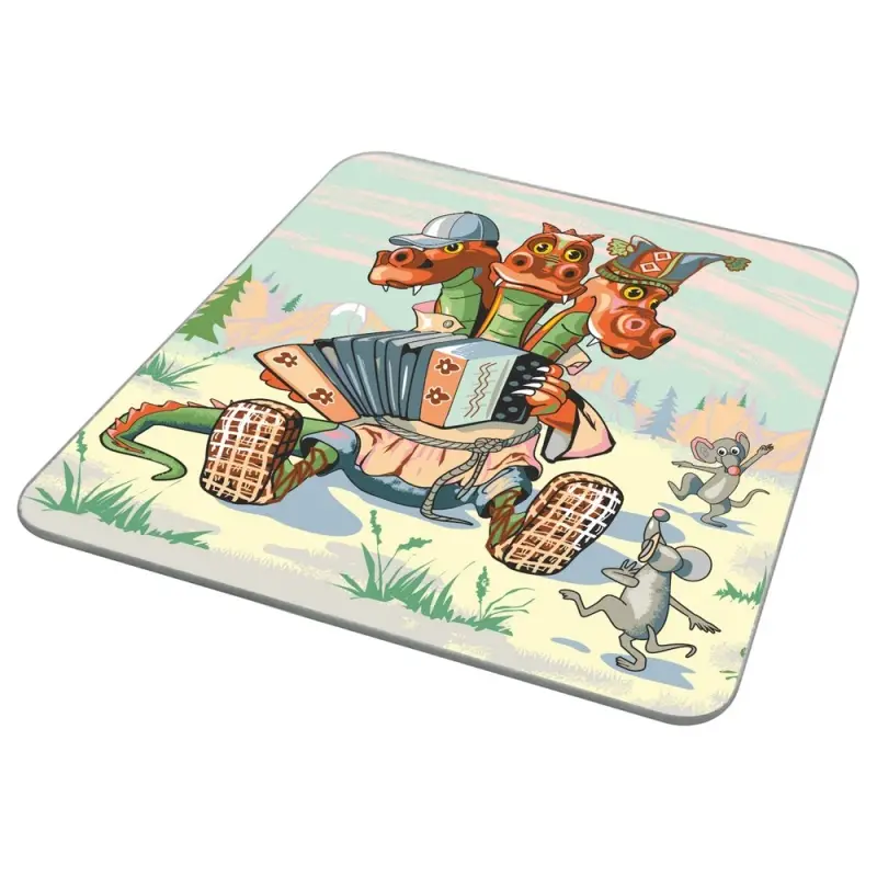 Доска разделочная Дракон весельчак 18х18 см (ассортимент) Доска разделочная Дракон весельчак 18х18 см (ассортимент)