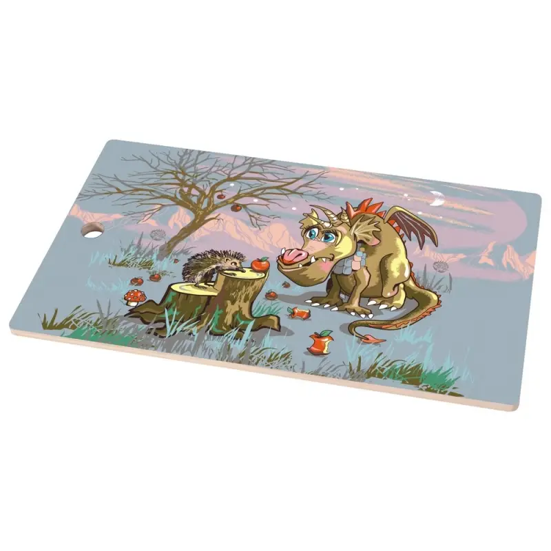 Разделочная доска Дракон весельчак 29х17 см (ассортимент) Разделочная доска Дракон весельчак 29х17 см (ассортимент)