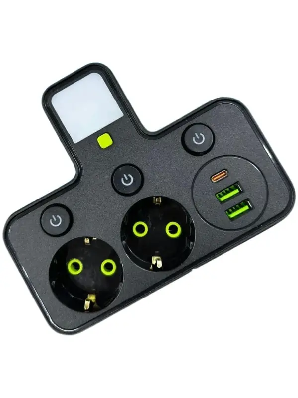 Сетевой фильтр с 2 USB и Type - C Сетевой фильтр с 2 USB и Type - C