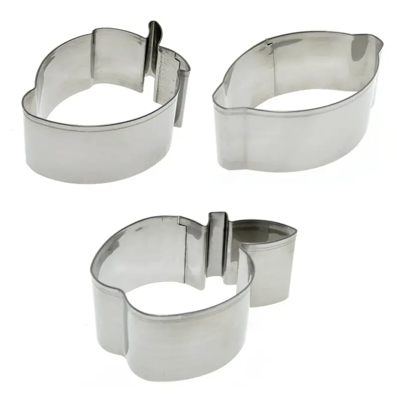 Форма для выпечки Форма для выпечки "Фрукты", набор 3 шт