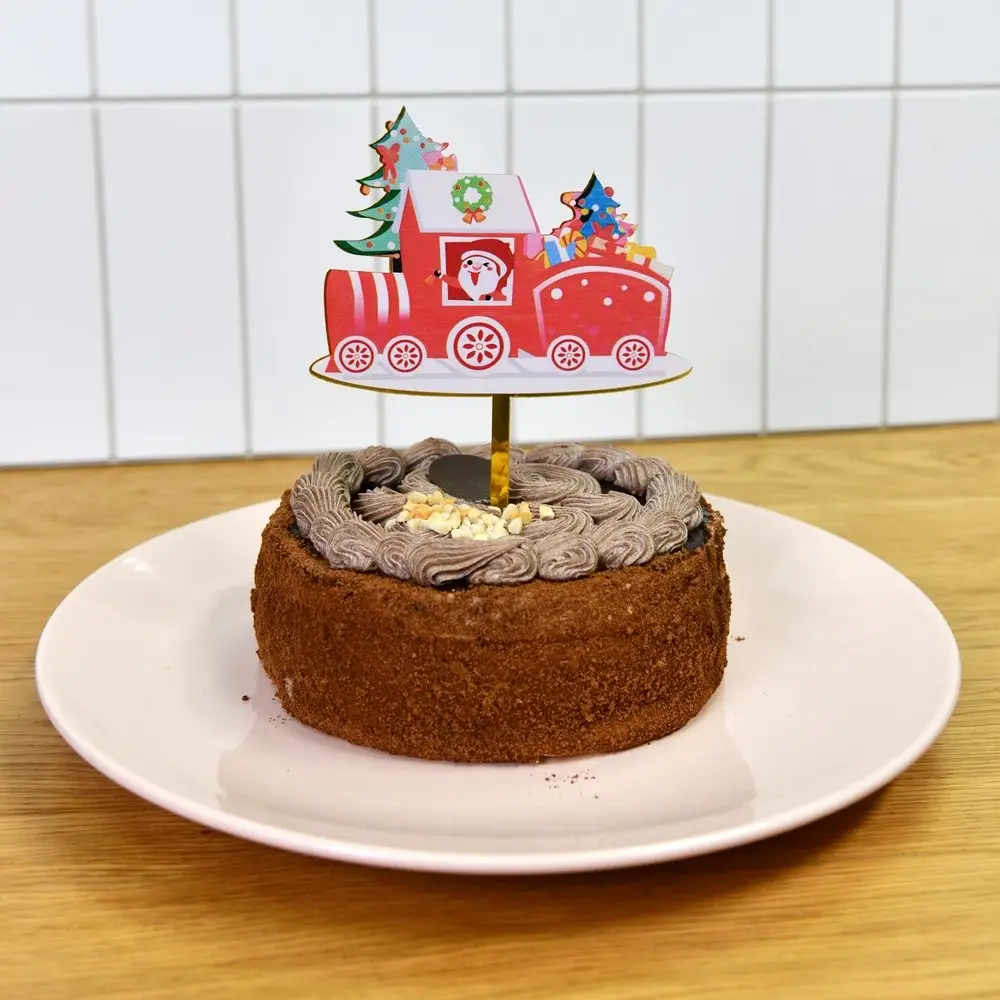 Топпер для украшения Новогодний паровоз Топпер для украшения Новогодний паровоз