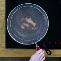 Сито плоское с ручкой Экран от брызг диаметр 26см Сито плоское с ручкой Экран от брызг диаметр 26см