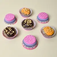 Форма для выпечки, набор 100 шт, диаметр 5-3,5см, высота 2см