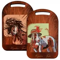 Доска разделочная Игривая грива 29х18см (ассортимент) Доска разделочная Игривая грива 29х18см (ассортимент)