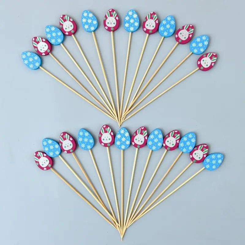 Шпажки для канапе Пасхальные яйца 24 шт Шпажки для канапе Пасхальные яйца 24 шт