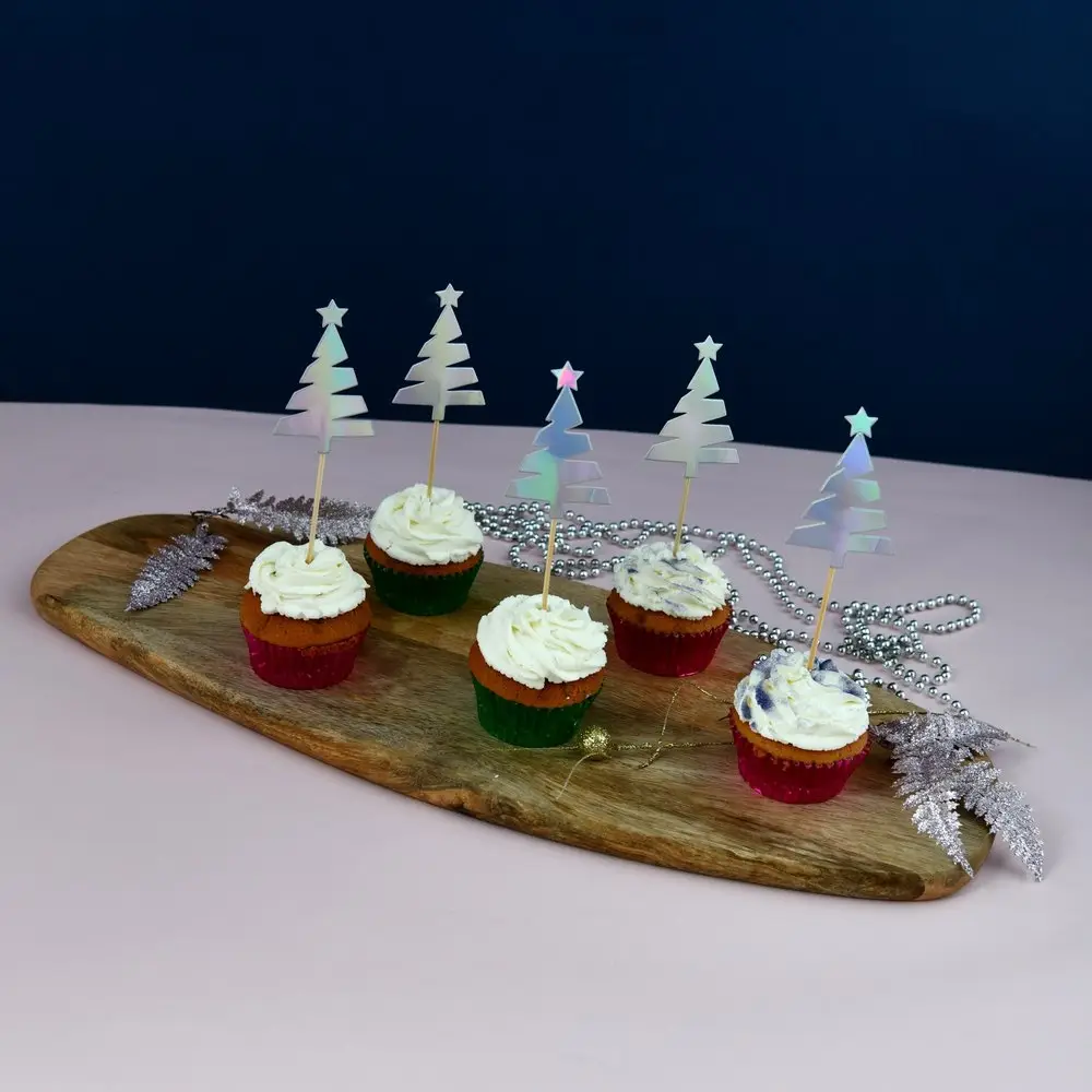 Топпер для украшения Ель колор набор 5 шт Топпер для украшения Ель колор набор 5 шт