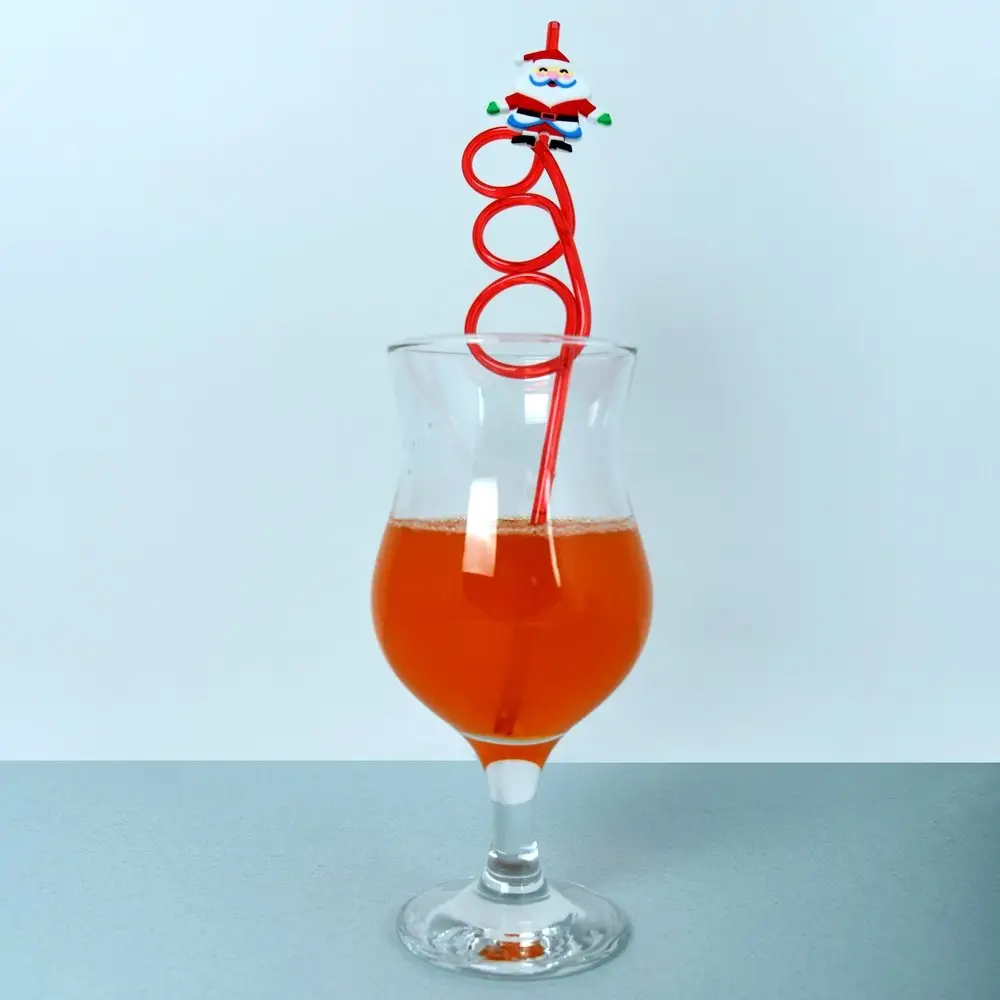 Трубочки для коктейля Зимний лес 4 шт Трубочки для коктейля Зимний лес 4 шт