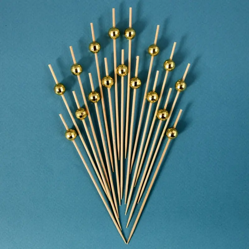 Шпажки для канапе Диско шар золото 24 шт Шпажки для канапе Диско шар золото 24 шт