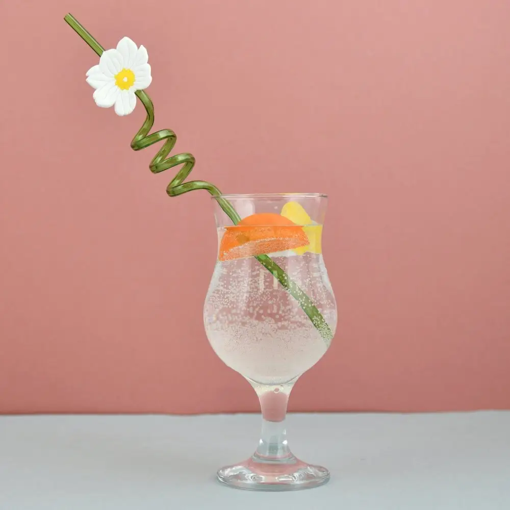 Трубочки для коктейля Ромашки 4 шт Трубочки для коктейля Ромашки 4 шт