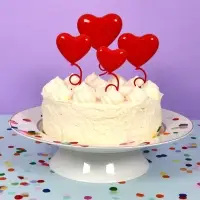 Топпер Сердечки 4шт Топпер Сердечки 4шт