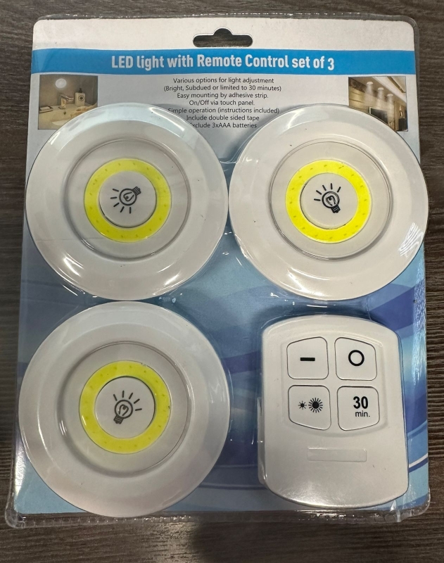 Cветодиодный светильник LED light with Remote Control set of 3 Cветодиодный светильник LED light with Remote Control set of 3