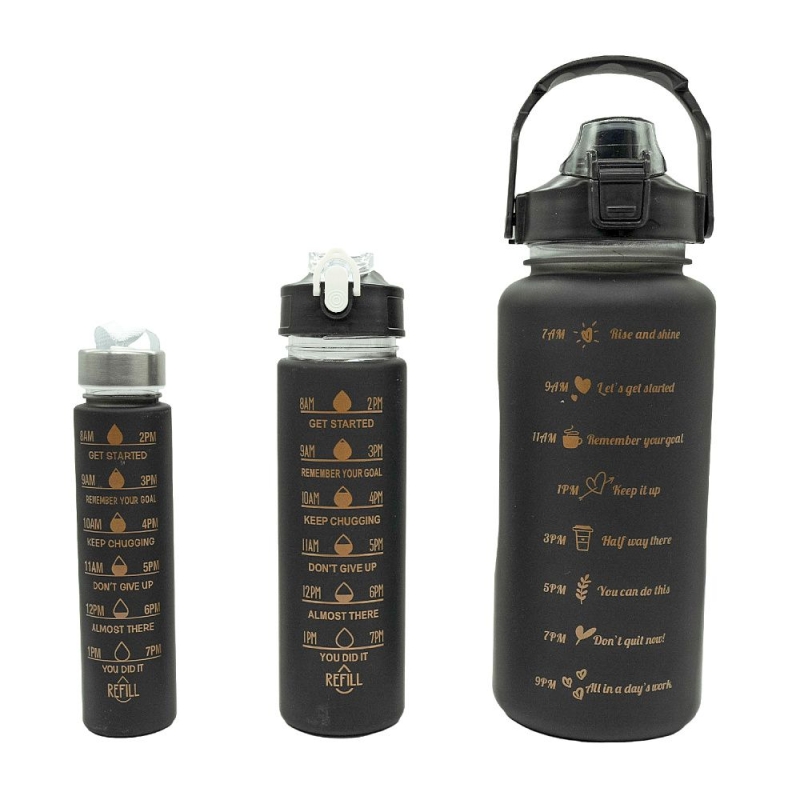 Набор спортивных бутылок для воды 3шт Набор спортивных бутылок для воды 3шт