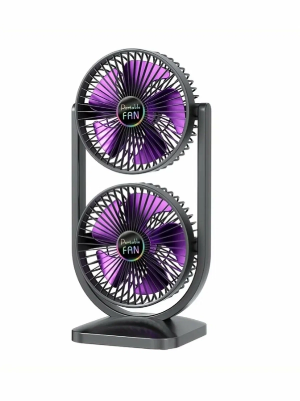 Двойной вентилятор черный