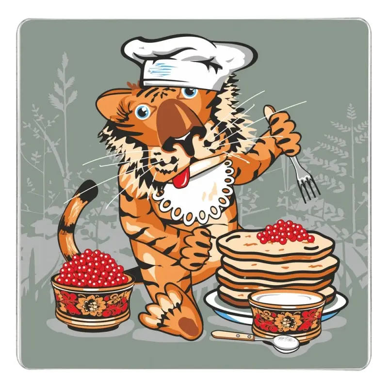 Доска разделочная Тигр Кайфолов 18х18 см (ассортимент) Доска разделочная Тигр Кайфолов 18х18 см (ассортимент)