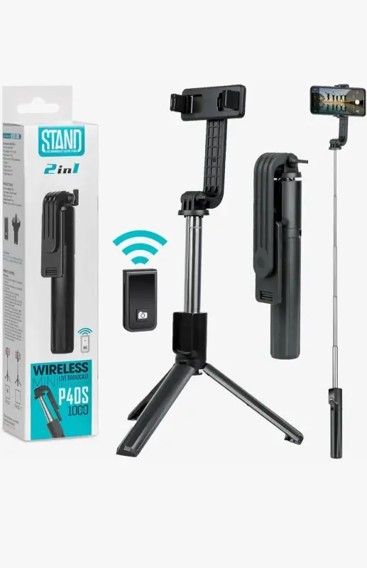 Монопод-трипод с блютуз пультом P40S Монопод-трипод с блютуз пультом P40S
