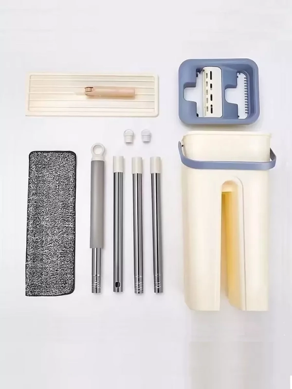 Комплект швабра и ведро с отжимом Комплект швабра и ведро с отжимом