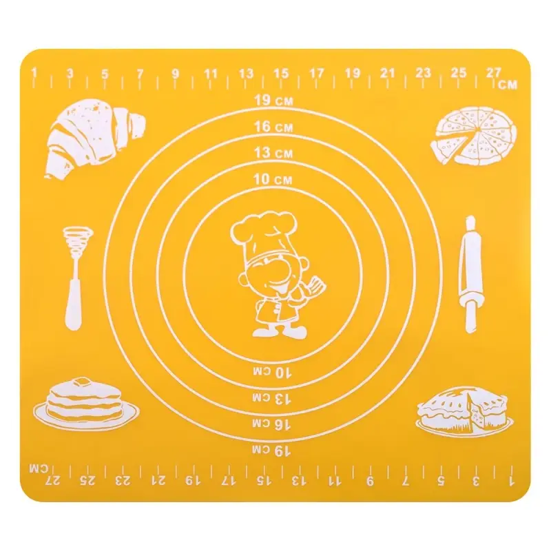 Коврик кулинарный силиконовый с разметкой 29х26 см (ассортимент) Коврик кулинарный силиконовый с разметкой 29х26 см (ассортимент)