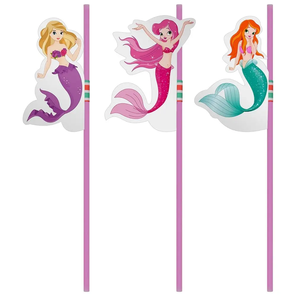 Трубочки для коктейля Русалки 6 шт Трубочки для коктейля Русалки 6 шт