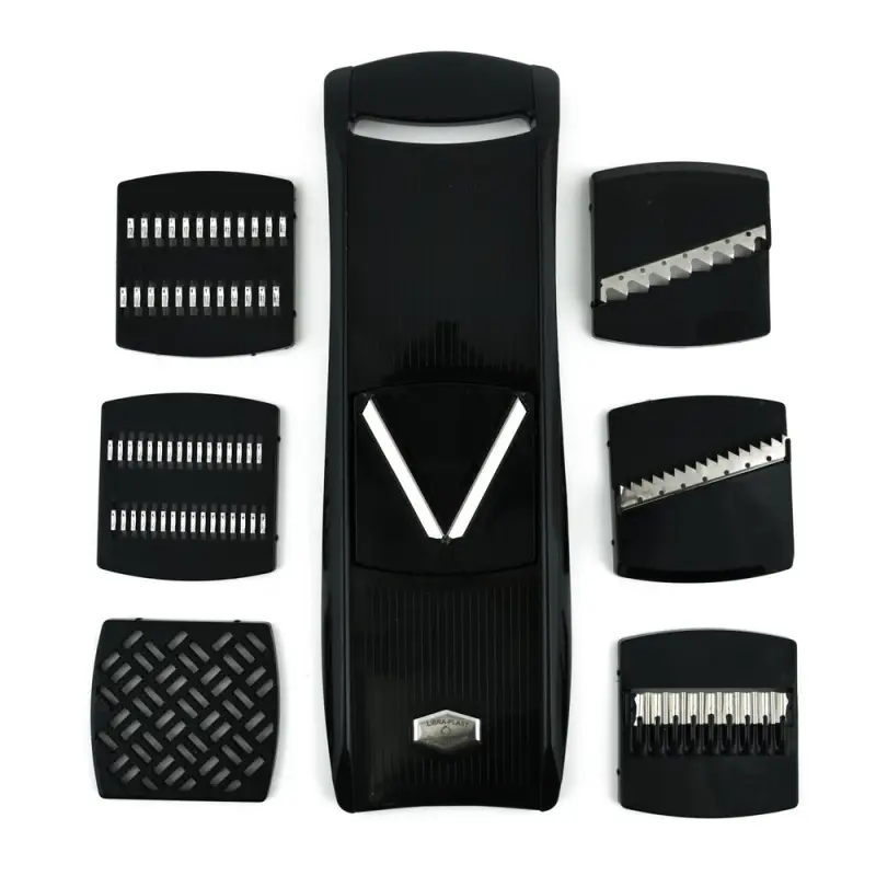 Терка с 7 насадками черная Терка с 7 насадками черная