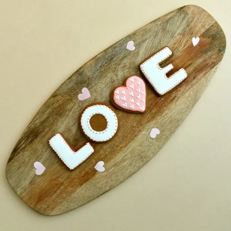 Форма для печенья, набор 4 шт, "LOVE"