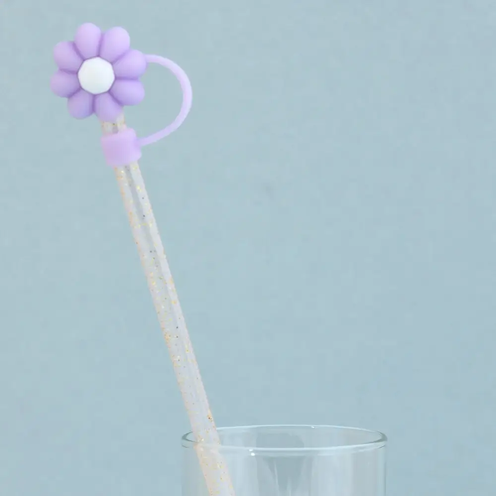 Колпачки для коктейльных трубочек Цветочки 4 шт Колпачки для коктейльных трубочек Цветочки 4 шт