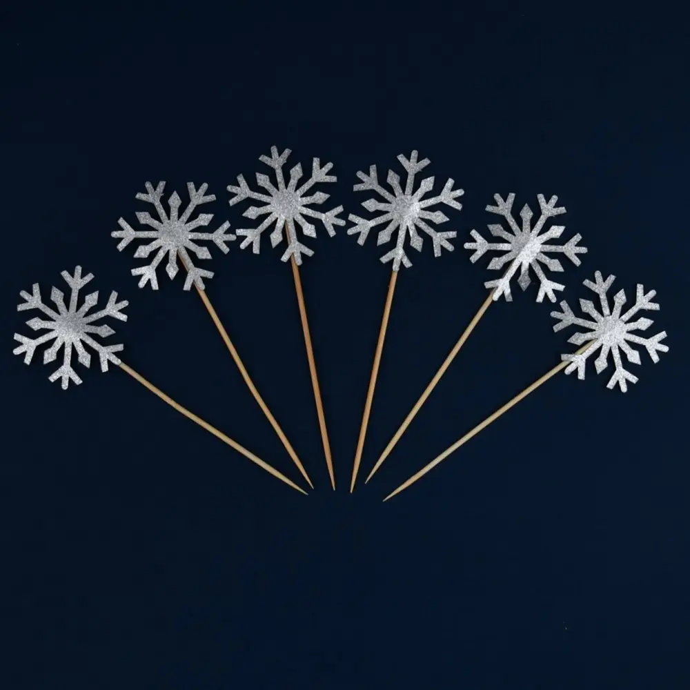 Шпажки для канапе Снежинки 6 шт (ассортимент) Шпажки для канапе Снежинки 6 шт (ассортимент)