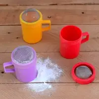 Кружка сито для сахарной пудры и какао (ассортимент) Кружка сито для сахарной пудры и какао (ассортимент)