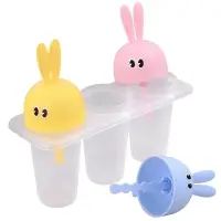 Формы для мороженого Зайки 3 ячейки Формы для мороженого Зайки 3 ячейки