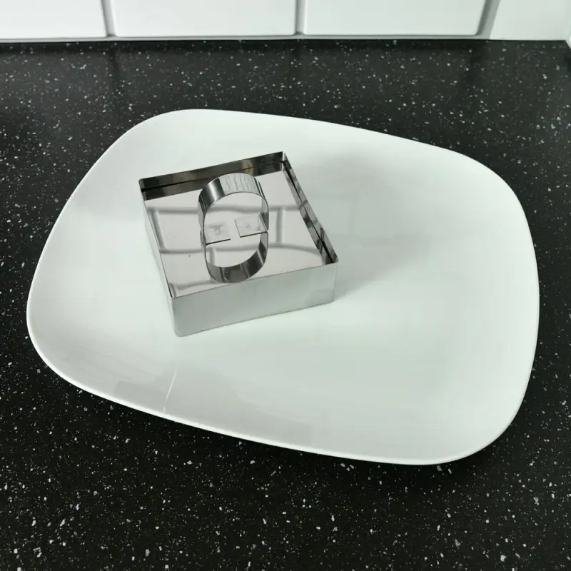 Кулинарная форма "Квадрат" с крышкой-прессом, 10х10х4см