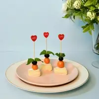 Шпажки для канапе Сердце 24 шт Шпажки для канапе Сердце 24 шт