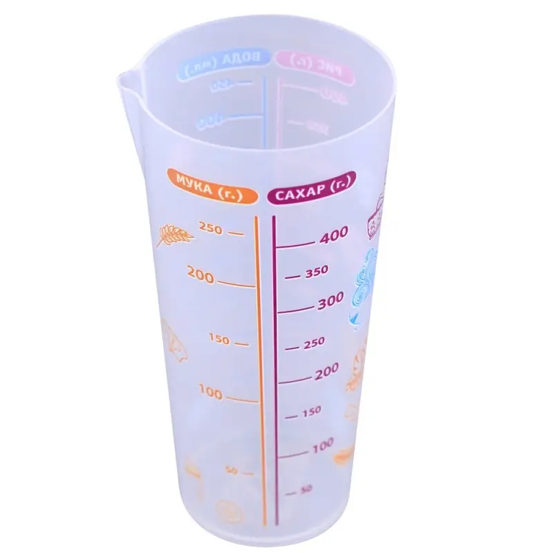 Стакан мерный Мука Сахар Рис Вода 500 мл Стакан мерный Мука Сахар Рис Вода 500 мл