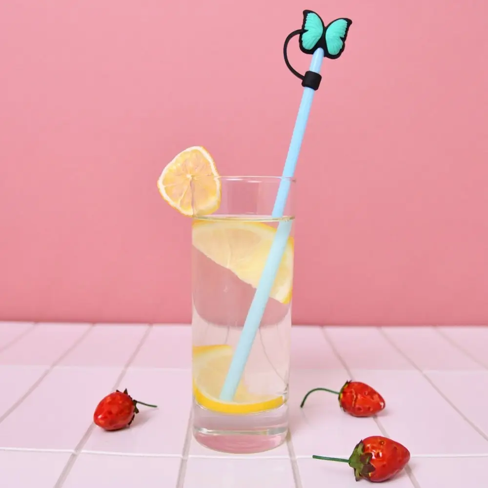 Трубочки для коктейля С колпачком 4 шт Трубочки для коктейля С колпачком 4 шт