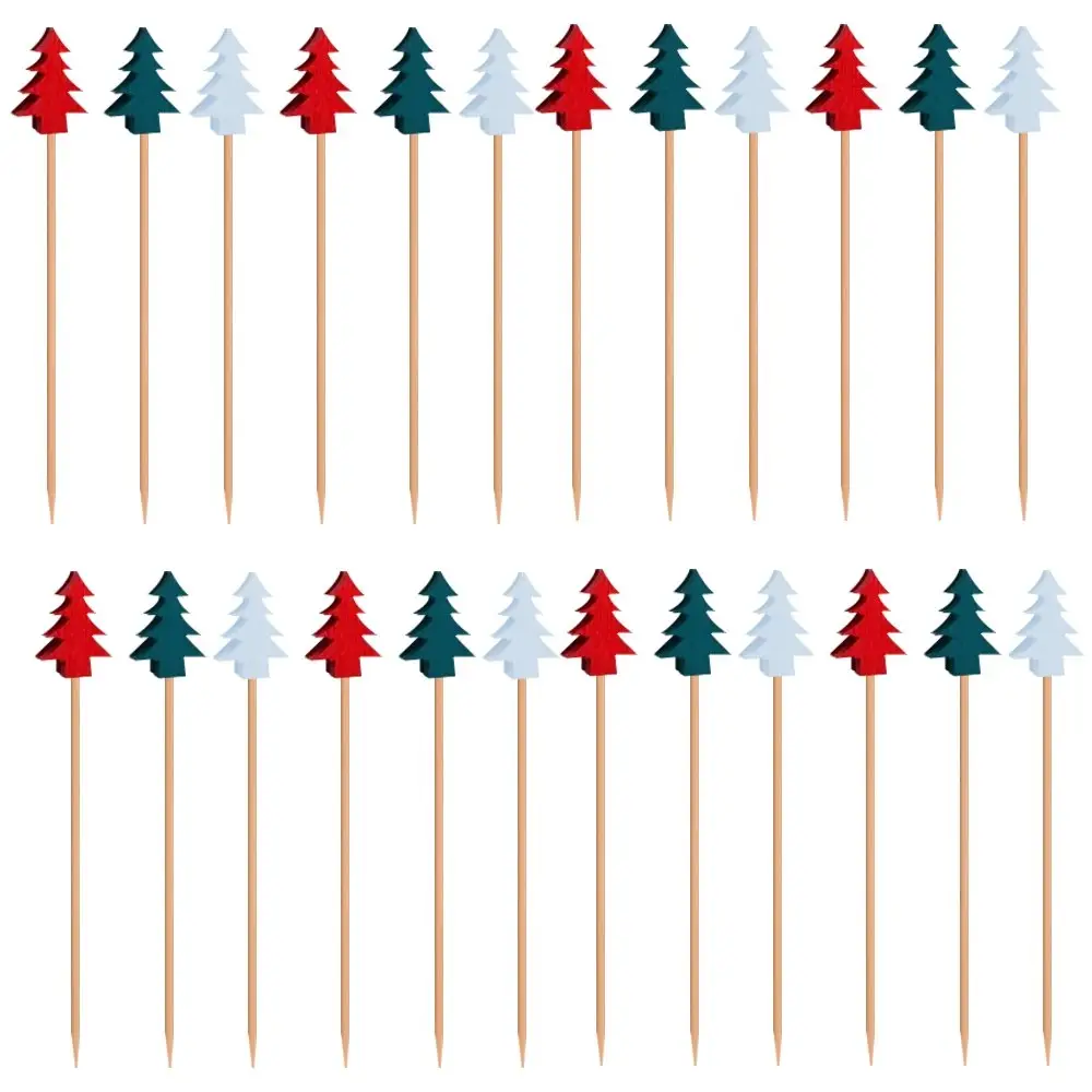 Шпажки для канапе Новогодняя ель 24 шт Шпажки для канапе Новогодняя ель 24 шт