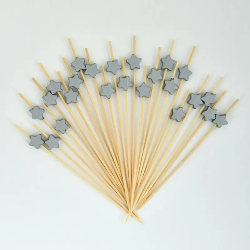 Шпажки для канапе Звезды серебро 24 шт Шпажки для канапе Звезды серебро 24 шт
