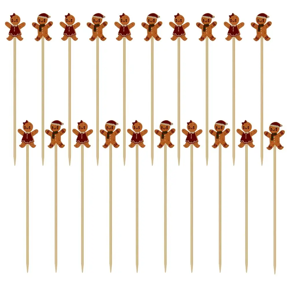 Шпажки для канапе Пряничный человечек 20 шт Шпажки для канапе Пряничный человечек 20 шт