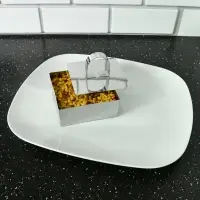 Кулинарная форма "Квадрат" с крышкой-прессом, 10х10х4см