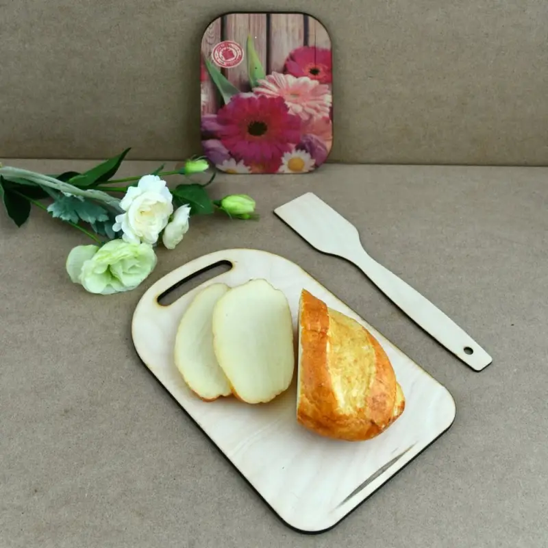 Доска разделочная с подставкой и лопаткой Яркое лето 3 предмета Доска разделочная с подставкой и лопаткой Яркое лето 3 предмета