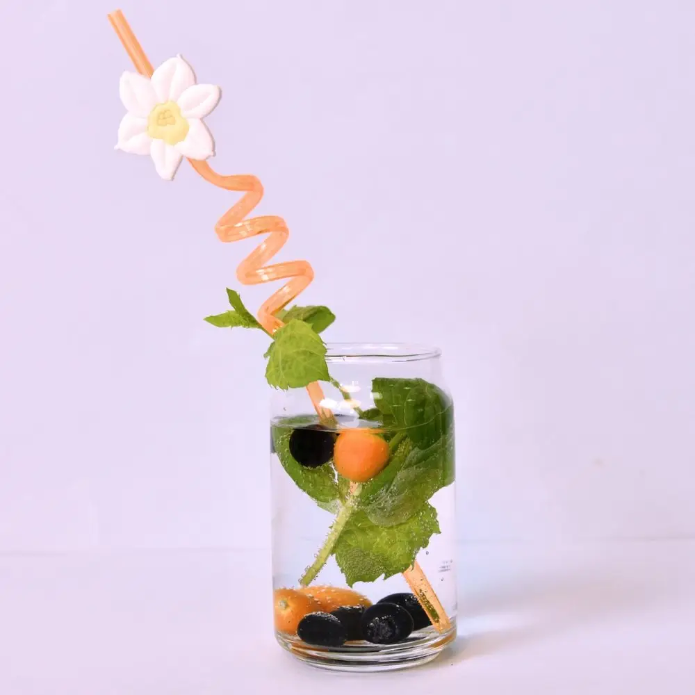 Трубочки для коктейля Гавайская вечеринка 4 шт Трубочки для коктейля Гавайская вечеринка 4 шт