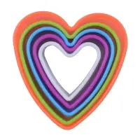 Форма для печенья, набор 5 шт, "Сердце"