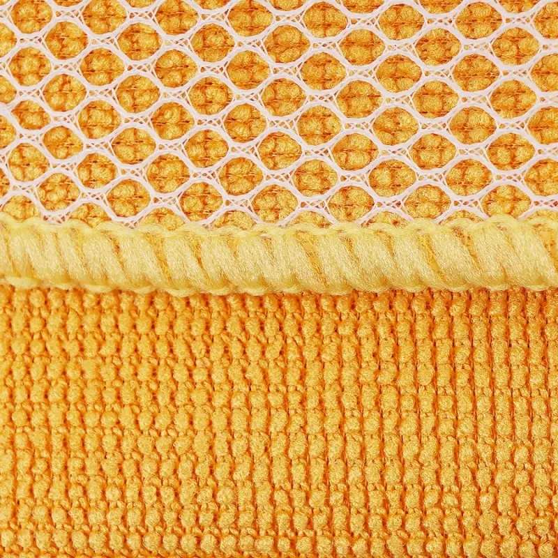 Салфетка микрофибра с абразивной сеткой для удаления грязи AVS MF-6109 (35х40см)(1шт)