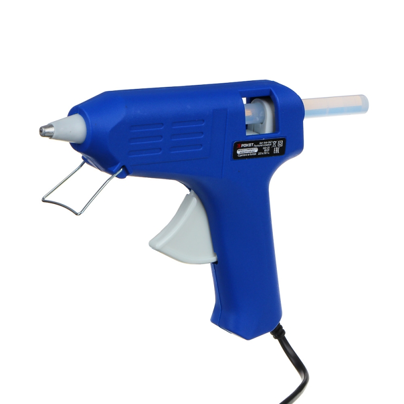 РОКОТ Пистолет клеевой электр. GG-80, 80Вт.нагрев 3-5 мин, 9 гр/мин, +2 стержня 11мм РОКОТ Пистолет клеевой электр. GG-80, 80Вт.нагрев 3-5 мин, 9 гр/мин, +2 стержня 11мм