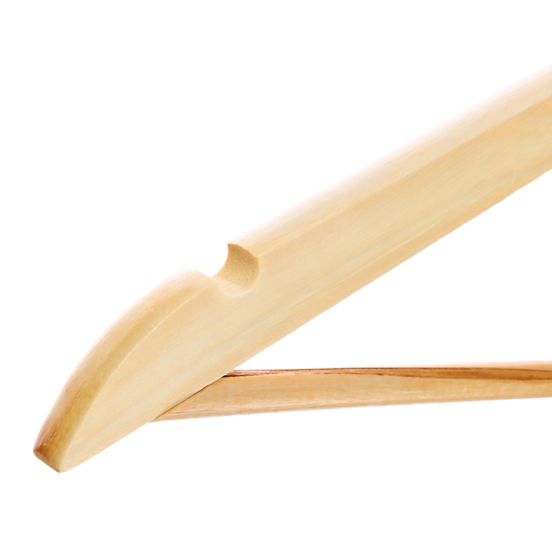 VETTA Вешалка для одежды деревянная 45см, натуральный цвет, хром, ЭКО VETTA Вешалка для одежды деревянная 45см, натуральный цвет, хром, ЭКО