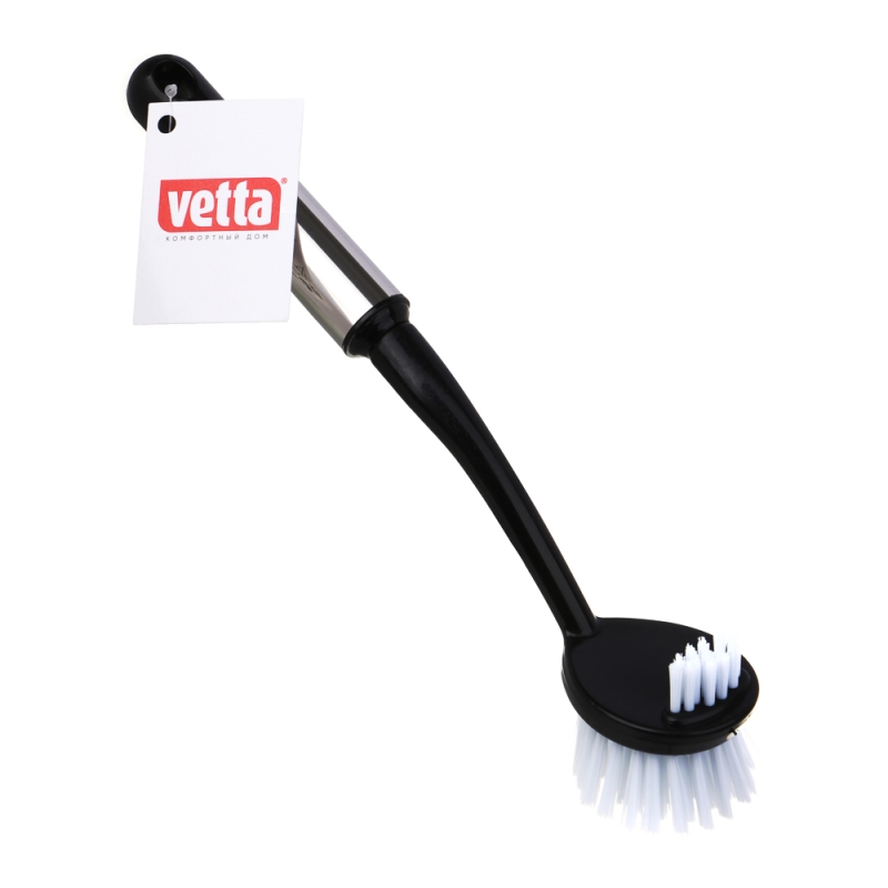 VETTA Щетка с двойной щетиной Сопрано полипропилен, нерж.сталь, 28,5х5х6см VETTA Щетка с двойной щетиной Сопрано полипропилен, нерж.сталь, 28,5х5х6см