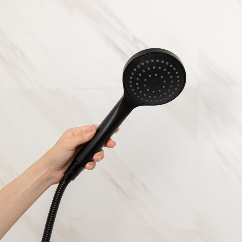 RAIN Лейка для душа, 1 режим, 100мм черная RAIN Лейка для душа, 1 режим, 100мм черная