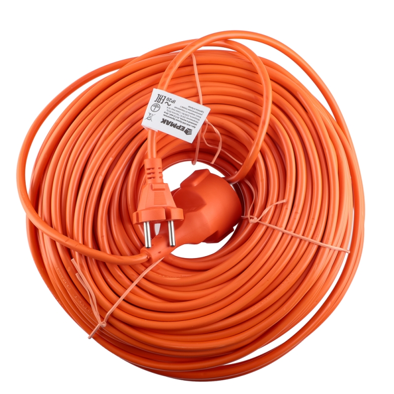 ЕРМАК Удлинитель силовой в мотке, 2х1,5 мм2, длина 50м (макс.нагрузка 16А или 2,2кВт) ЕРМАК Удлинитель силовой в мотке, 2х1,5 мм2, длина 50м (макс.нагрузка 16А или 2,2кВт)