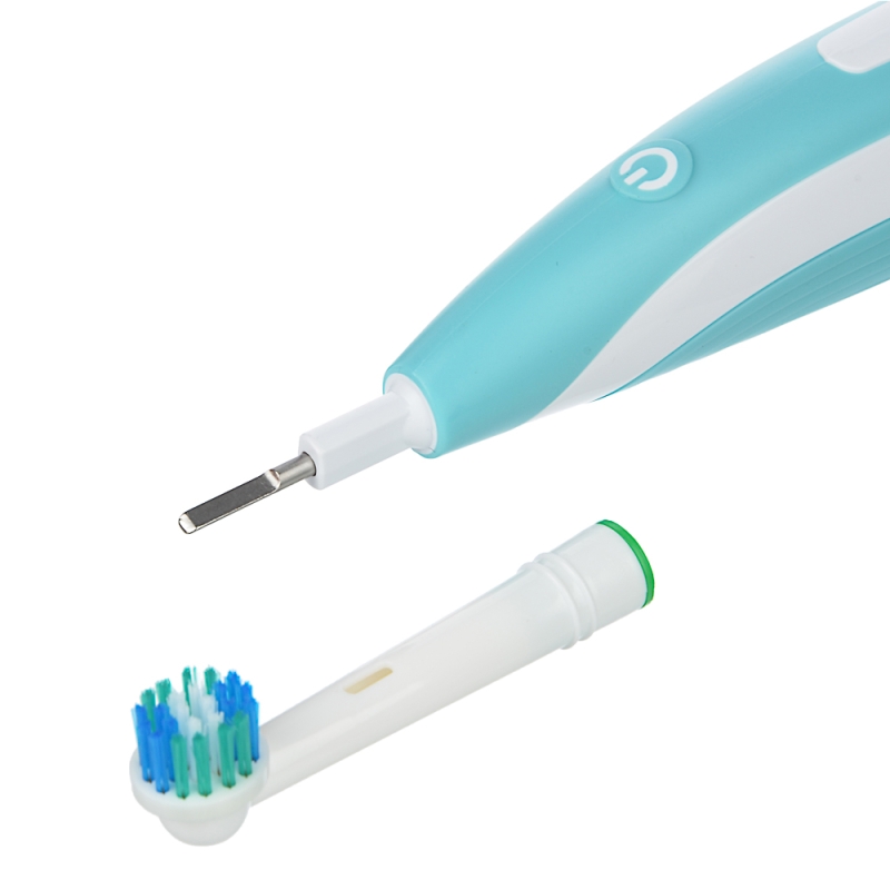 Зубная щётка электрическая, круглая, 4 насадки в комплекте, 2xАА, 6000 об/мин