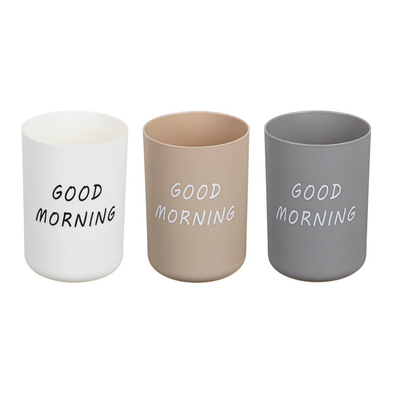 VETTA Стакан для ванной комнаты, пластик, 10,5х7см, 3 цвета VETTA Стакан для ванной комнаты, пластик, 10,5х7см, 3 цвета