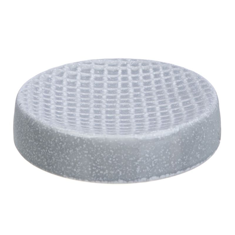 VETTA Мыльница, керамика, 10,5x10,5x2,5 см, квадро, серый VETTA Мыльница, керамика, 10,5x10,5x2,5 см, квадро, серый