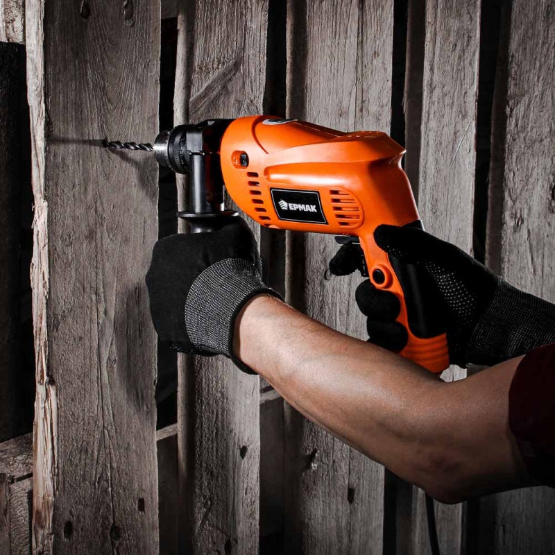 ЕРМАК Дрель ударная электр ДУ-500, 500Вт, 13мм, 0- 2900 об/мин, рег. скорости, реверс. ЕРМАК Дрель ударная электр ДУ-500, 500Вт, 13мм, 0- 2900 об/мин, рег. скорости, реверс.